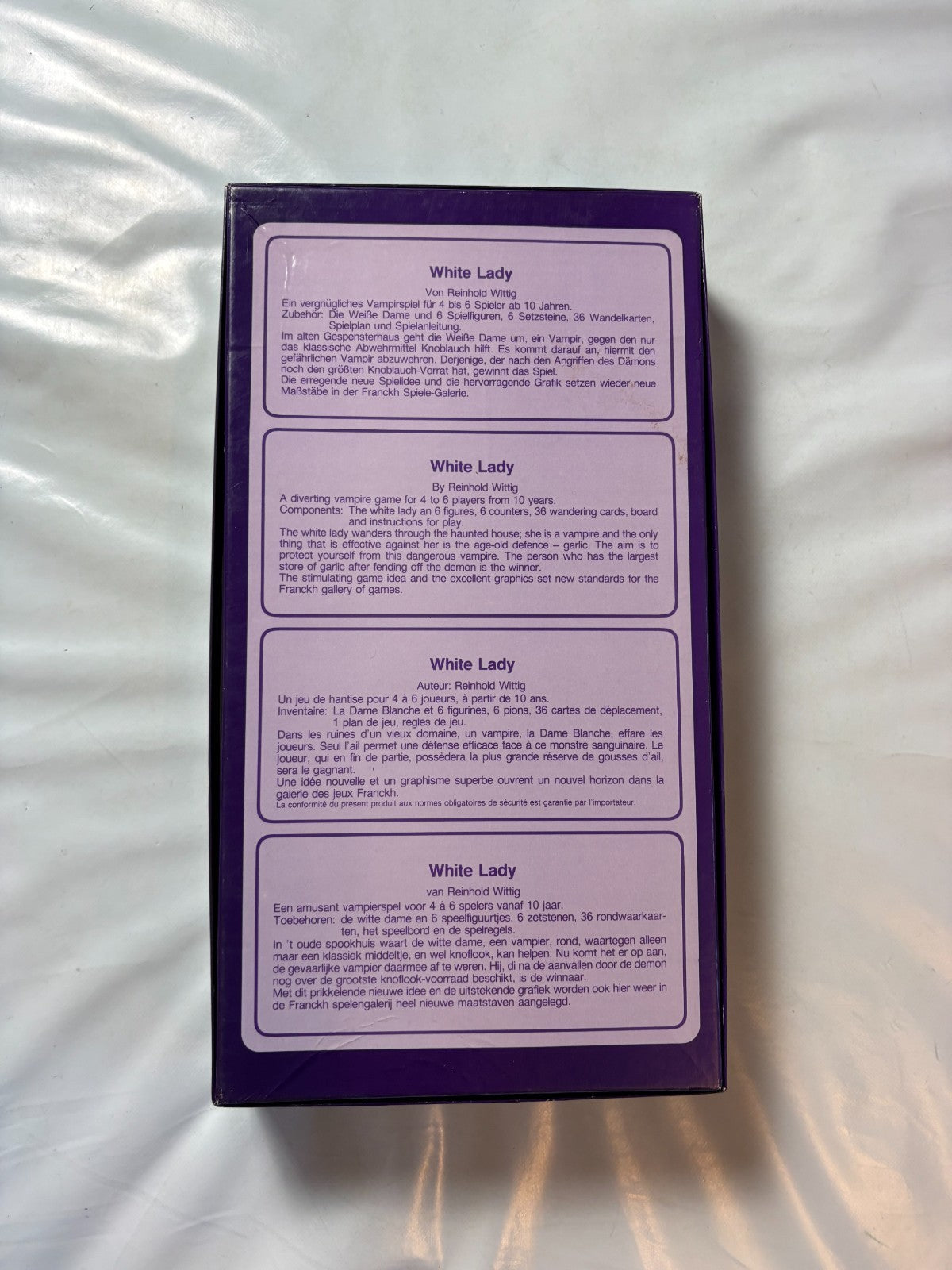 White Lady  Franckh  Edition Perlhuhn  Gesellschaftsspiel Spiel  Vollständig - Ansicht 10
