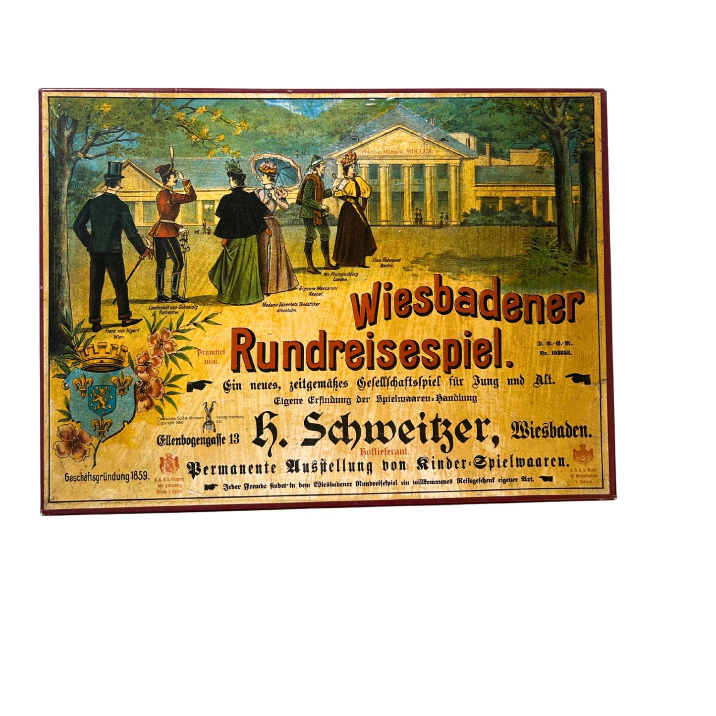 Wiesbadener Rundreisespiel Brettspiel Gesellschaftsspiel – SKU A11476 – Gesellschaftsspiel gebraucht kaufen bei Brettspielimperium