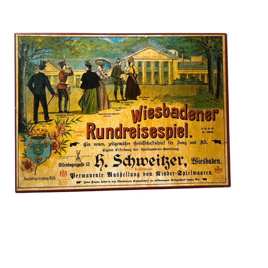 Wiesbadener Rundreisespiel Brettspiel Gesellschaftsspiel - Vollständig - Ansicht 1