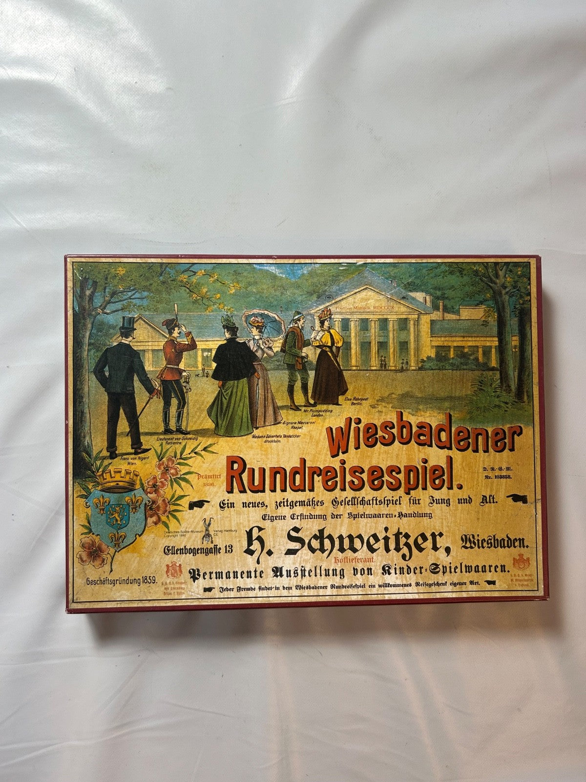 Wiesbadener Rundreisespiel Brettspiel Gesellschaftsspiel - Vollständig - Ansicht 2