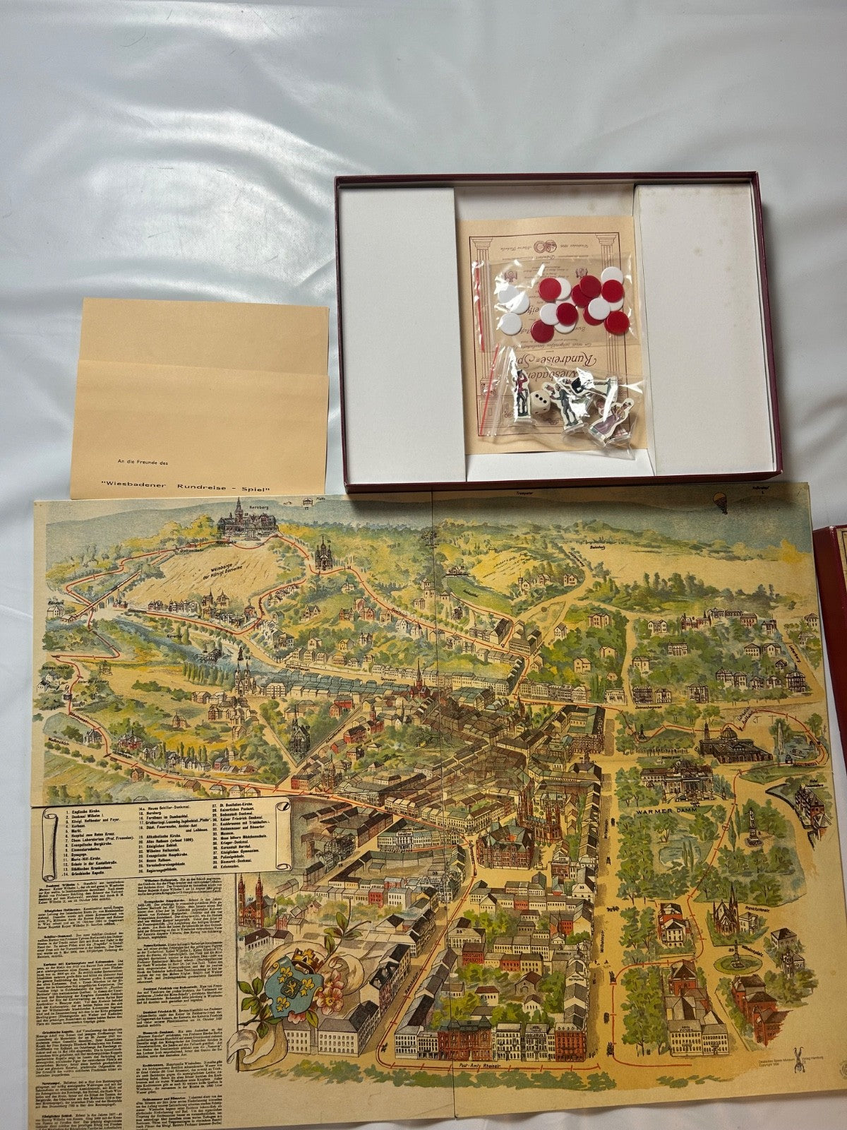 Wiesbadener Rundreisespiel Brettspiel Gesellschaftsspiel - Vollständig - Ansicht 6