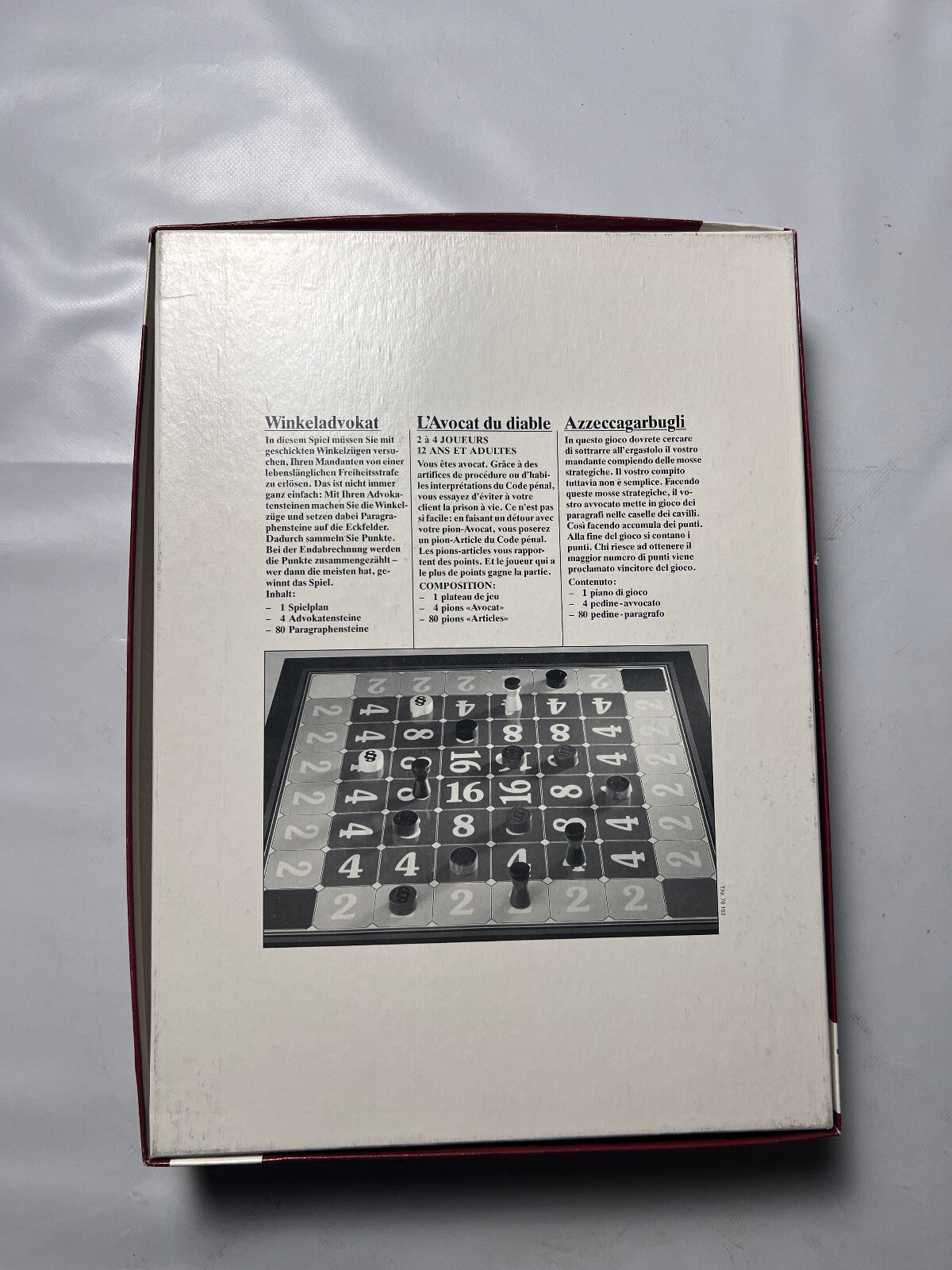 Winkel Advokat - Brettspiel Gesellschaftsspiel - Schmidt Spiele - VOLLSTÄNDIG - Ansicht 9