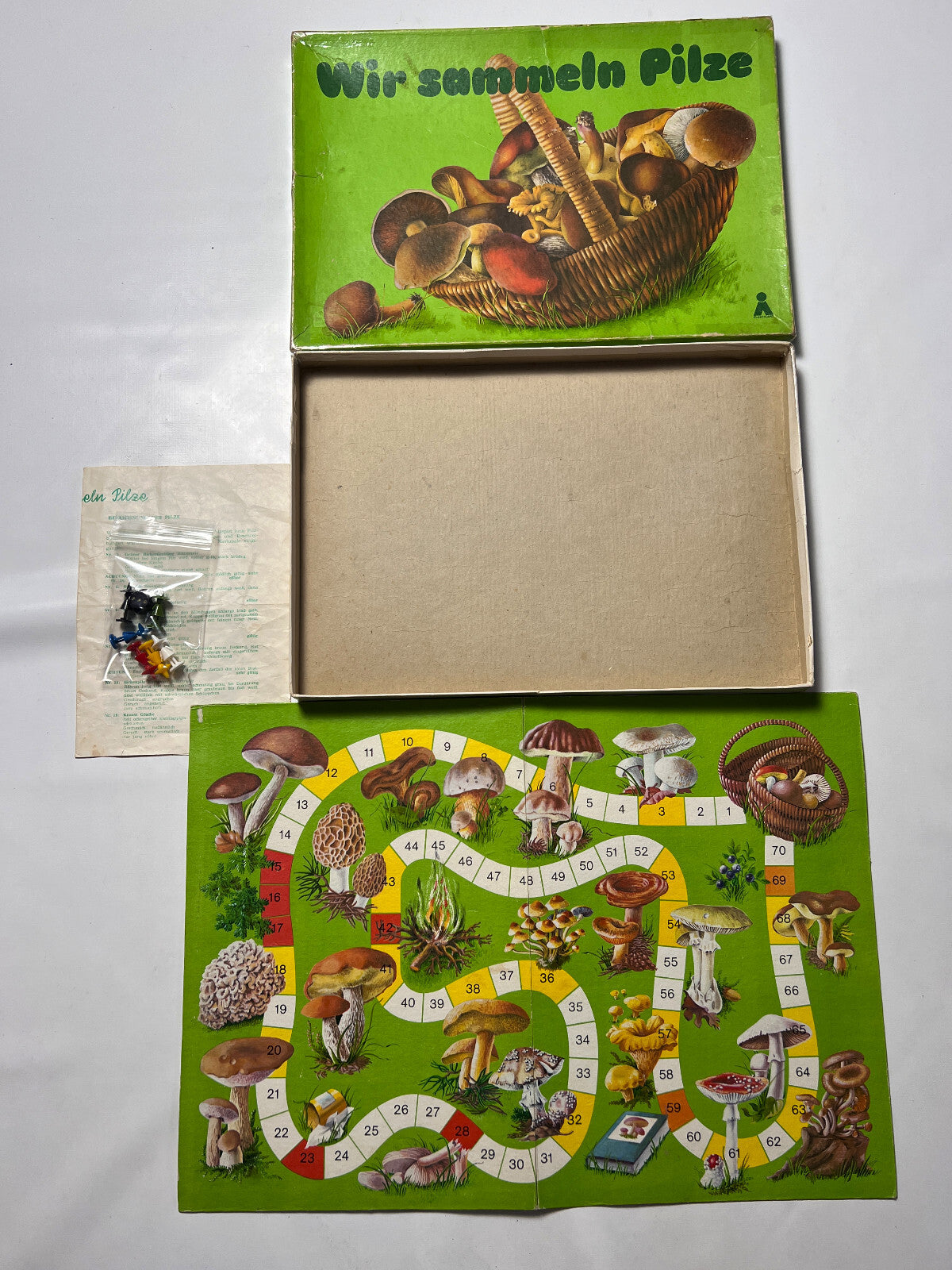 WIR SAMMELN PILZE DDR Brettspiel Gesellschaftsspiel VEB Plasticart - Vollständig - Ansicht 3