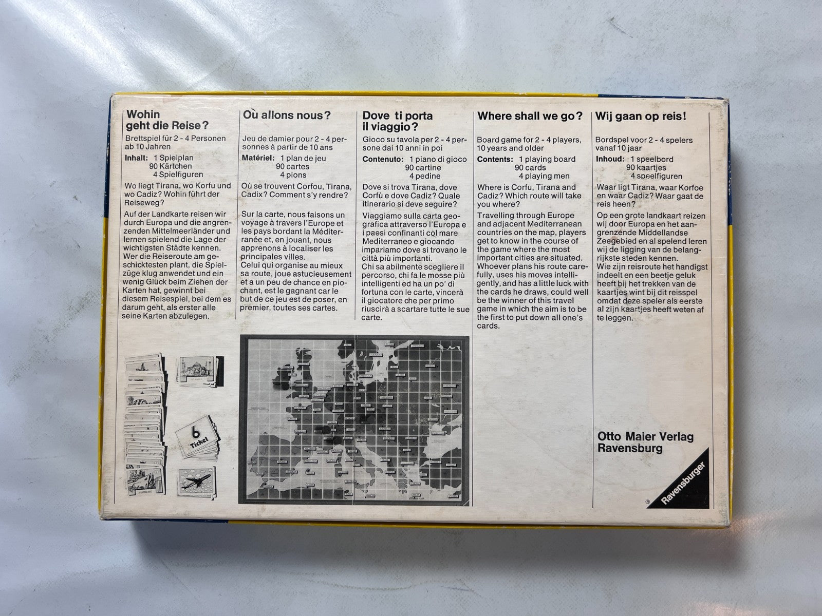 Wohin geht die Reise? Ravensburger 1976 Brettspiel - Vollständig - Ansicht 11