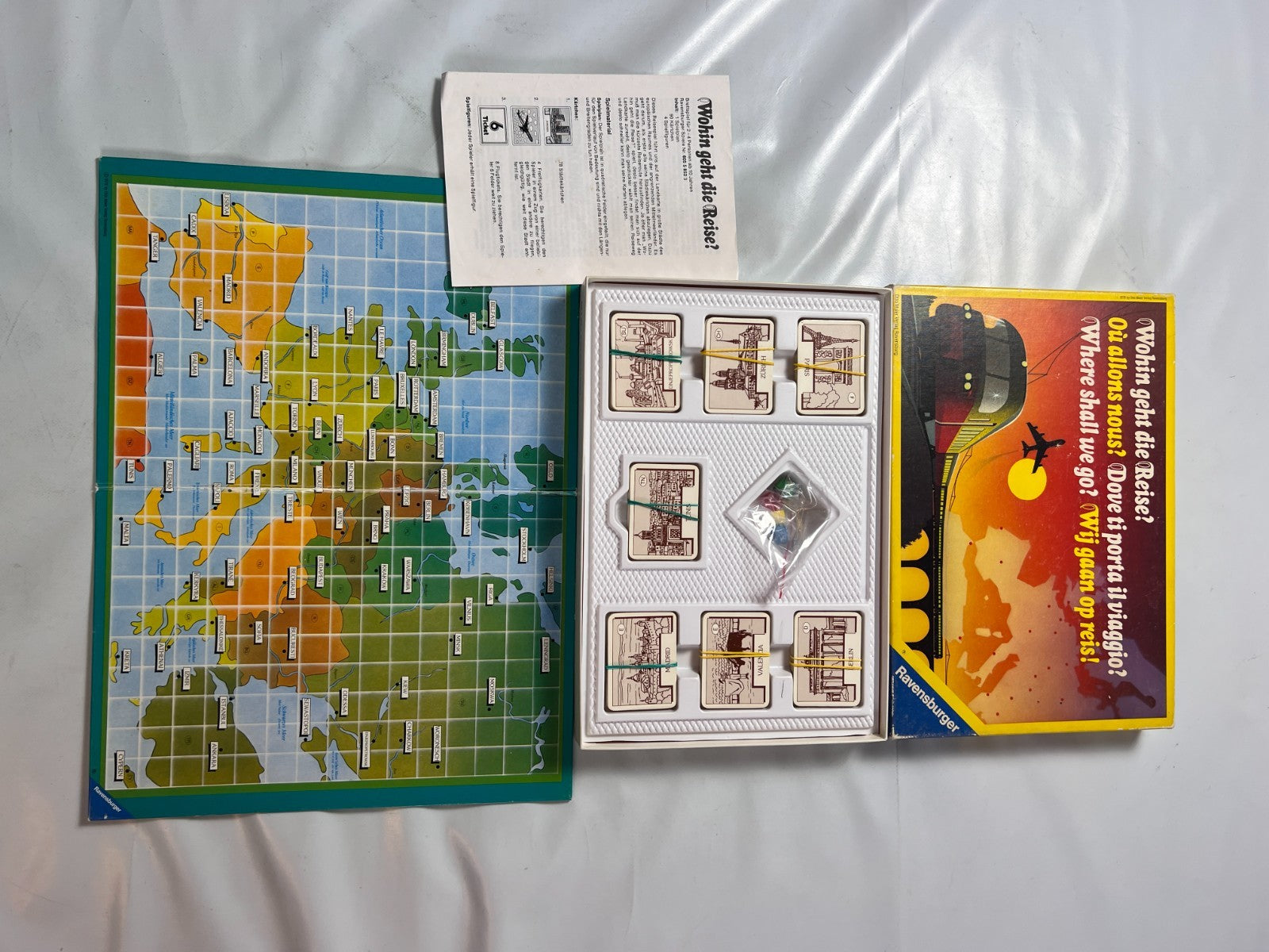 Wohin geht die Reise? Ravensburger 1976 Brettspiel - Vollständig - Ansicht 4