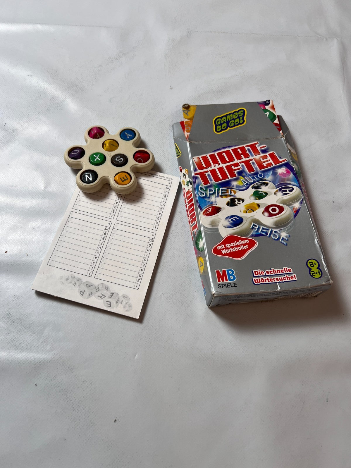 Wort Tüftel Parker Hasbro MB 2001 Reise Vollständig - Ansicht 3