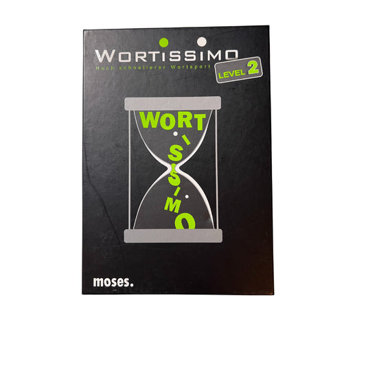 WORTISSIMO Level 2 Noch schnellerer Wortsport von Moses – SKU A12706 – Gesellschaftsspiel gebraucht kaufen bei Brettspielimperium