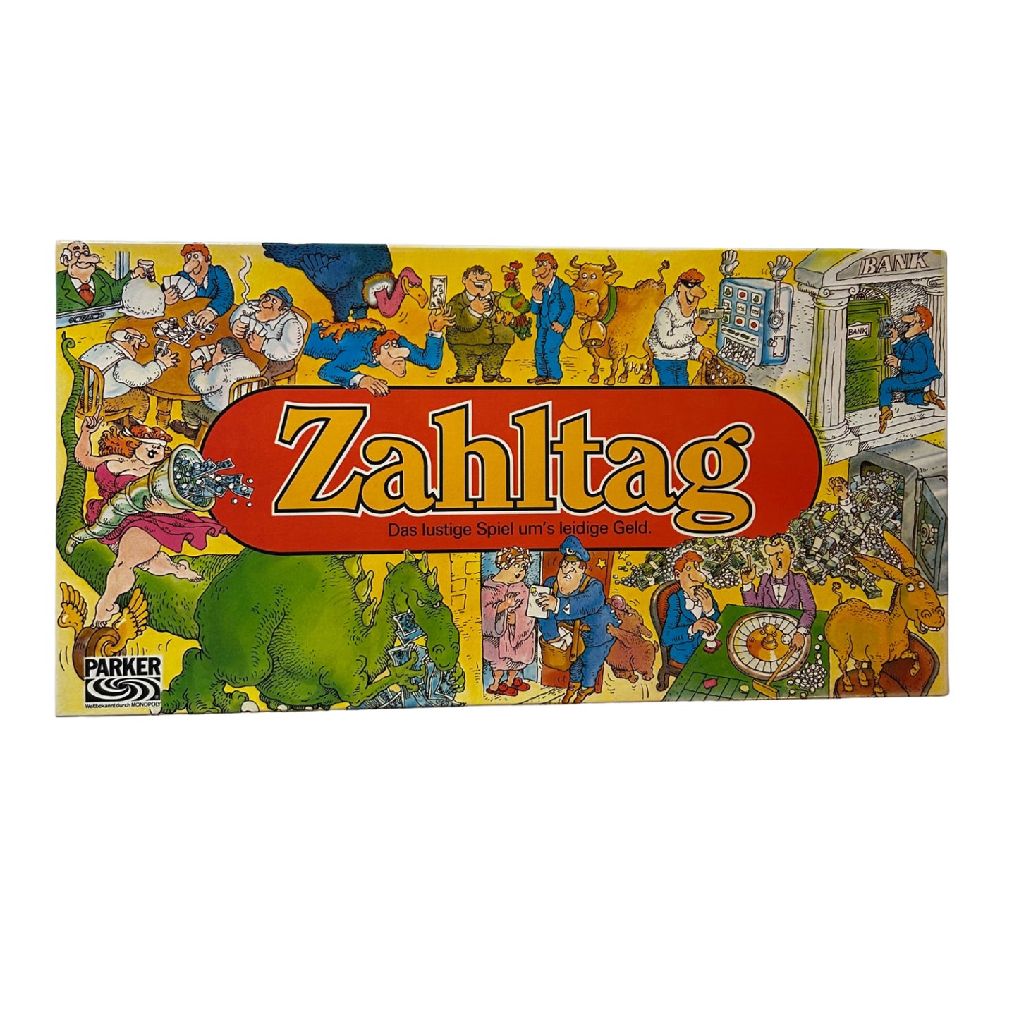 Zahltag - Das lustige Spiel um's leidige Geld - Parker 1977 – SKU A11034 – Gesellschaftsspiel gebraucht kaufen bei Brettspielimperium