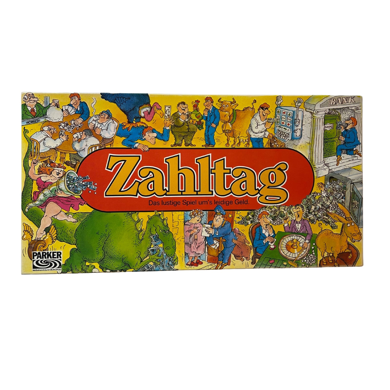 Zahltag - Das lustige Spiel um's leidige Geld - Parker 1977 – SKU A11034 – Gesellschaftsspiel gebraucht kaufen bei Brettspielimperium