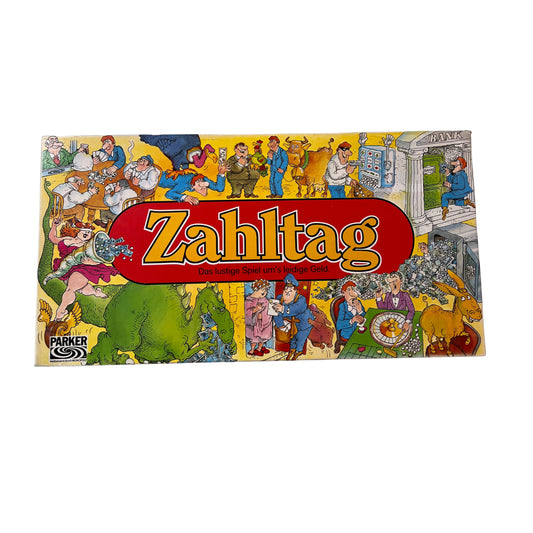 Zahltag Das lustige Spiel um's leidige Geld Parker 1977 – SKU A14541 – Gesellschaftsspiel gebraucht kaufen bei Brettspielimperium