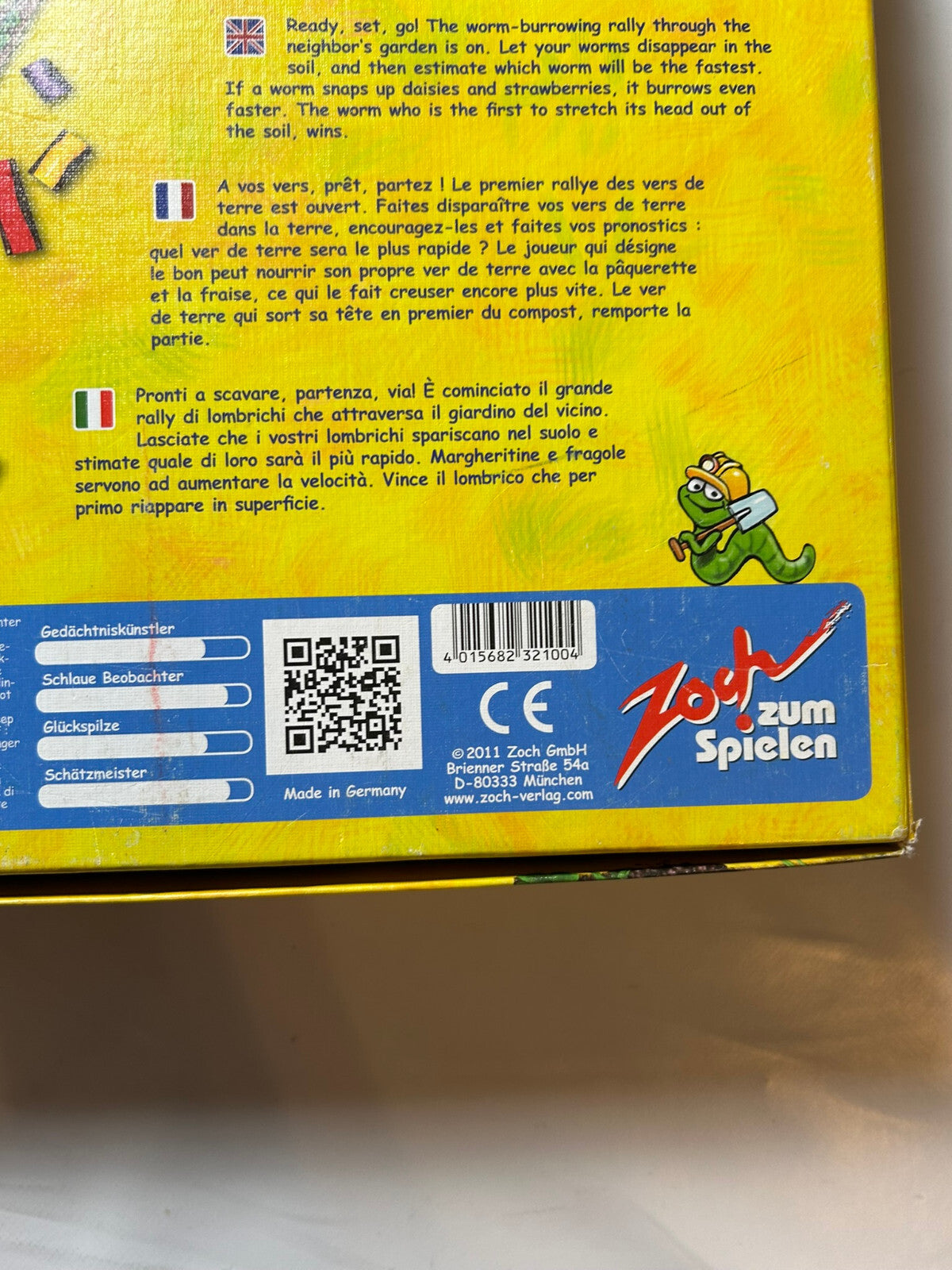 Zoch Da ist der Wurm drin Kinderspiel Brettspiel - Vollständig - Ansicht 12