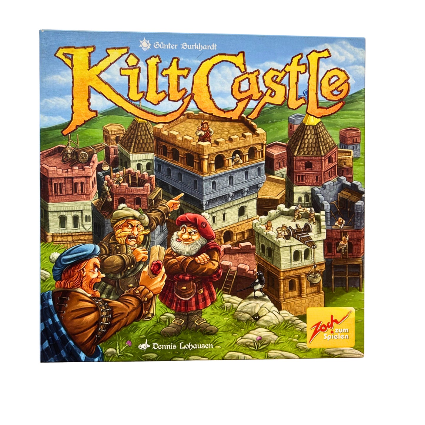 ZOCH ZUM SPIELEN - KILT CASTLE - ACH! BAU DOCH, WO ICH WILL! – SKU A11543 – Gesellschaftsspiel gebraucht kaufen bei Brettspielimperium