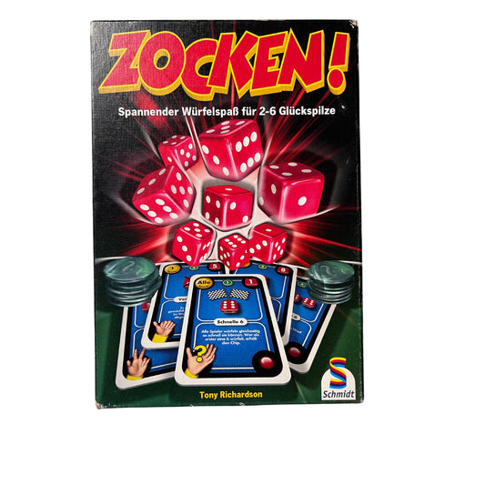 Zocken! - Schmidt Spiele 2007 – SKU A7422 – Gesellschaftsspiel gebraucht kaufen bei Brettspielimperium