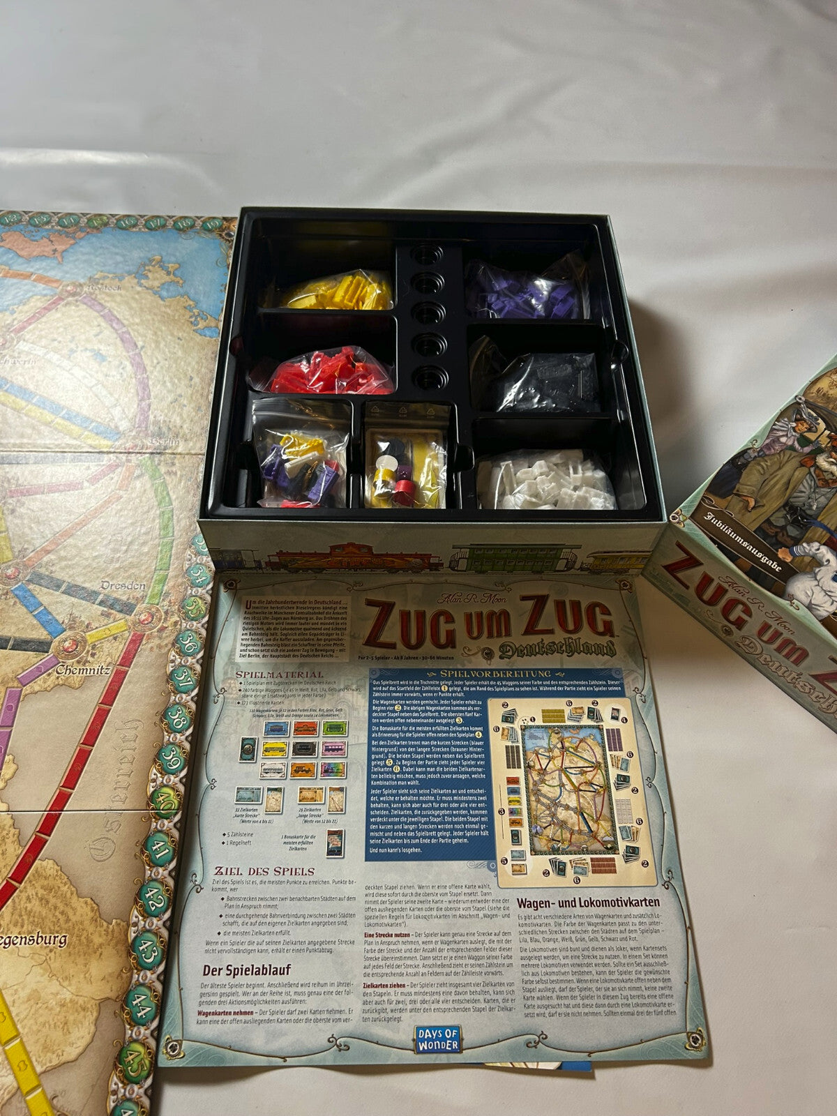Zug um Zug Deutschland Spiel  Jubiläumsausgabe Days of wonder - Unbespielt - Ansicht 9