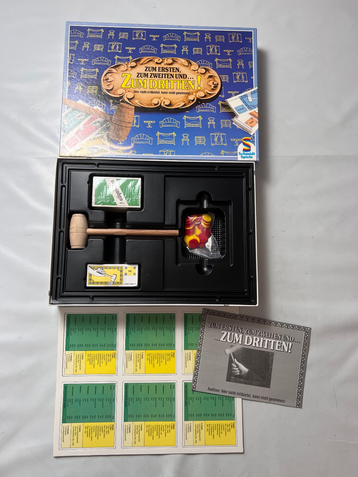 Zum ersten, zum zweiten und zum dritten Schmidt Spiele  Unbespielt - Ansicht 3