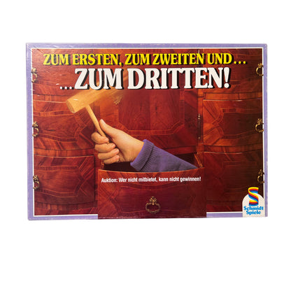 Zum ersten, zum zweiten und zum dritten Schmidt Spiele – SKU W9456 – Gesellschaftsspiel gebraucht kaufen bei Brettspielimperium
